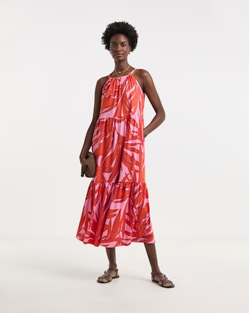 Jersey Halter Neck Maxi Dress