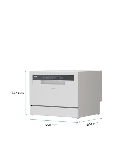 Candy Rapido Table Top Dishwasher- White + Installation