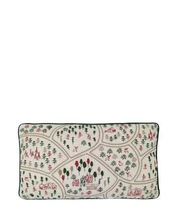 Catherine Lansfield Christmas Ski Village Cushion