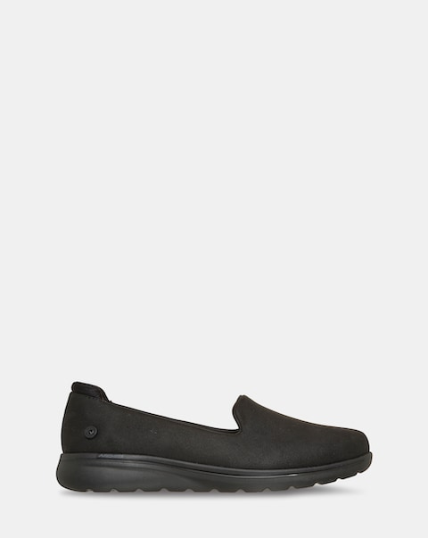 Skechers Black Arch Fit N Joy Lite Ultra Go Loafers - Standard Fit (D)