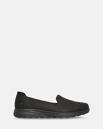 Skechers Black Arch Fit N Joy Lite Ultra Go Loafers - Standard Fit (D)