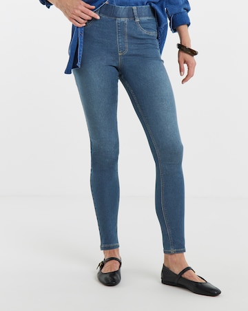 Mid Blue Stretch Skinny Jeggings