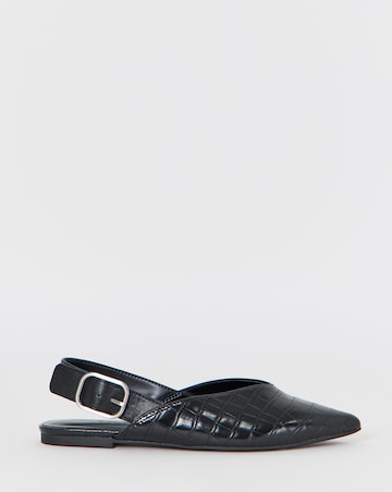 Hazel Slingback Pointed Shoes - Wide Fit (E)