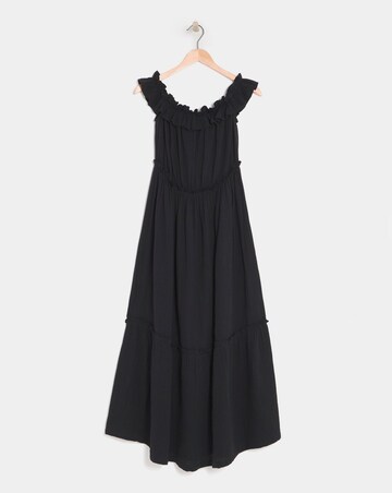 Cheesecloth Maxi Bardot Beach Dress