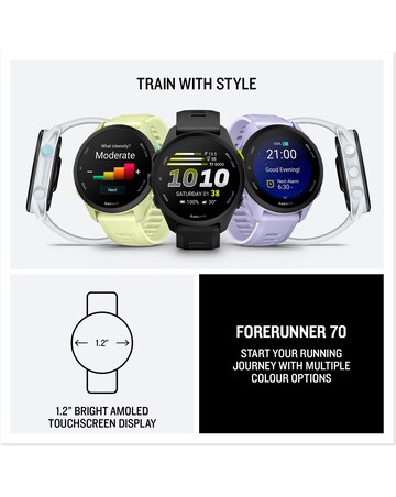 Garmin Forerunner 70 GPS Smart Watch - Black