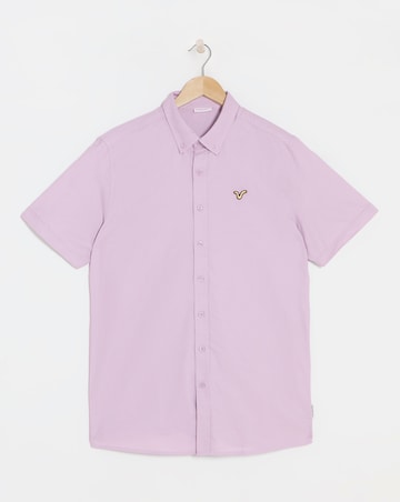 Voi Plain Oxford Short Sleeve Shirt Long
