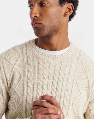 Twist Yarn Detail Cable Knit Jumper