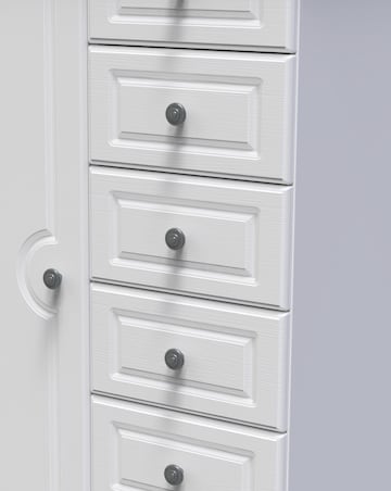 Peregrine Ready Assembled 1 Door 5 Drawer Kids Wardrobe - Kids