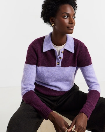 Colour Block Rugby Jumper