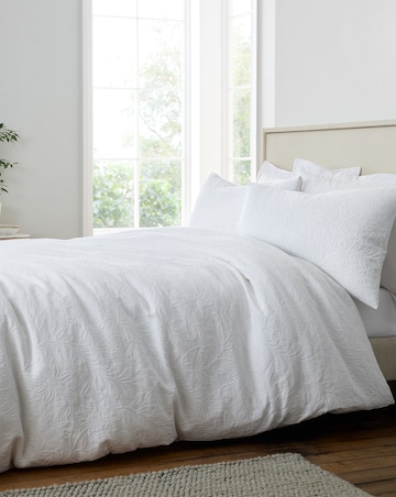 Bianca Fleur Matelasse Duvet Cover Set