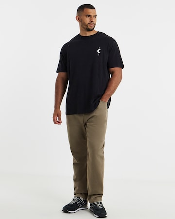Jack & Jones Astro Back Graphic T-Shirt - Black