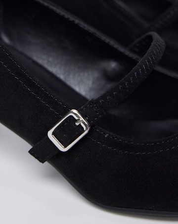 Lorraine Low Block Heel Mary Janes - Wide Fit (E)