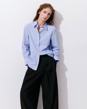Mango Cotton And Lyocell Blend Straight Shirt