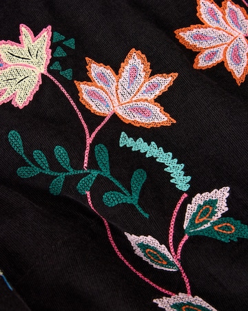 White Stuff Wren Embroidered Cord Dress