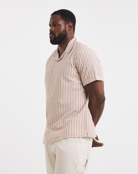 Revere Collar Short Sleeve Shirt