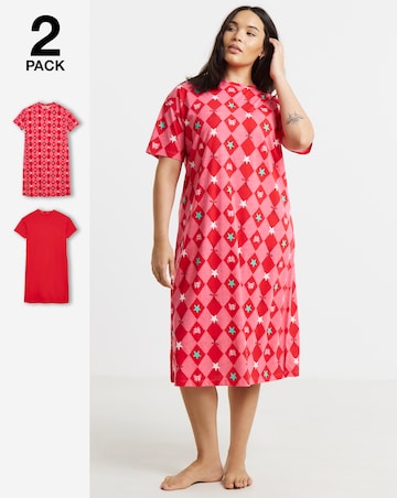Pretty Secrets Value Bright Bow 2 Pack Nighties