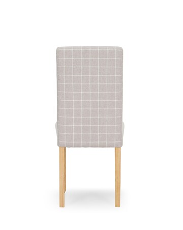 Ava Pair of Checked Dining Chairs