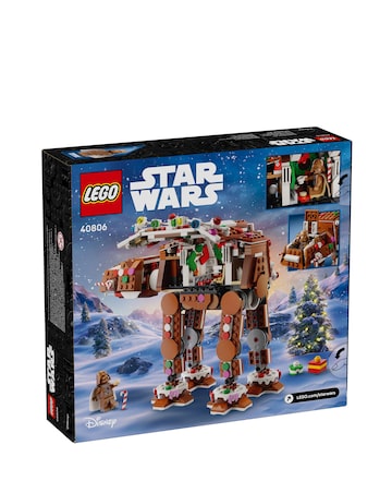 LEGO Gingerbread AT AT with minifigure
