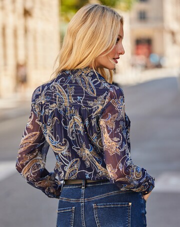 Sosandar Paisley Print Shirt