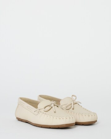 Swift Whipstitch Detail Puckered Leather Loafers - Extra Wide Fit (EEE)