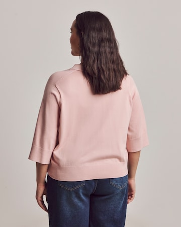 Julipa Short Sleeve Collared Cardigan