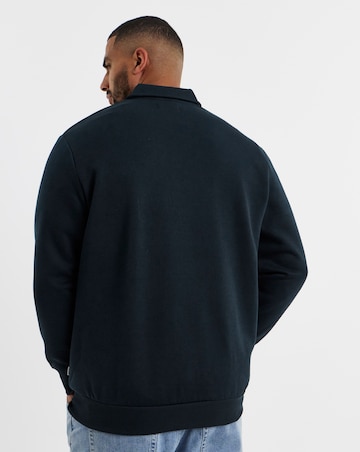Jack & Jones Bradley Zip Sweat Polo - Navy