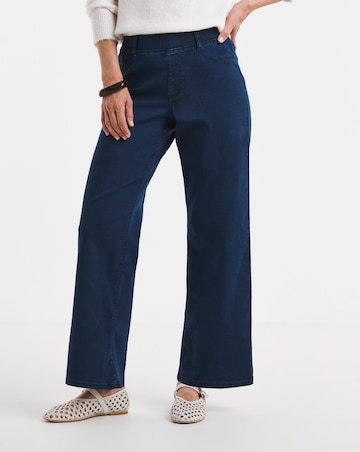 Indigo Stretch Wide Leg Jegging