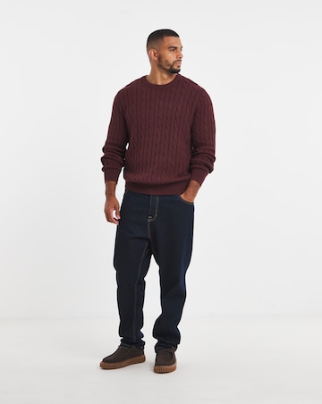 New Cable Design Crew Neck Jumper