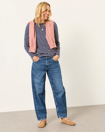 Fatface Breton Lurex Top