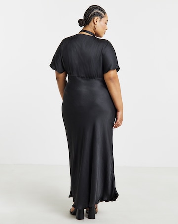 Simply Be Satin Scarf Detail Dress