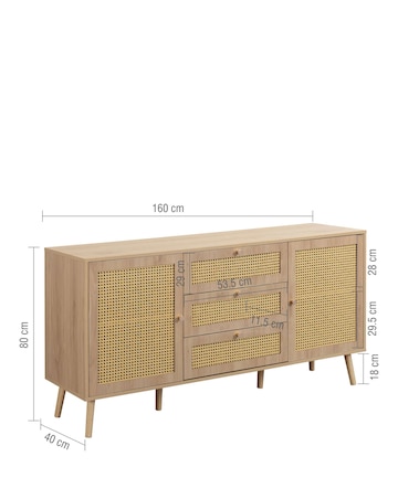 Croxley 2 Door 3 Drawer Sideboard