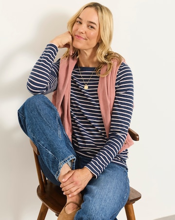 Fatface Breton Lurex Top