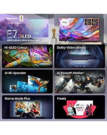 Hisense 50E7STUK 50in QLED 4K Ultra HD HDR Smart TV