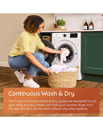 Hotpoint Anti Stain 8+6kg- White + Installation