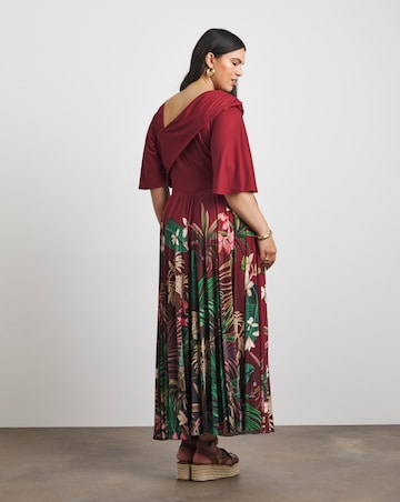 Joanna Hope Pleated Jersey Dress