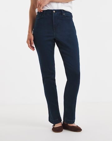 Indigo Stretch Denim Slim Leg Jeans