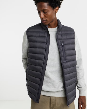 Charcoal Lightweight Padded Gilet