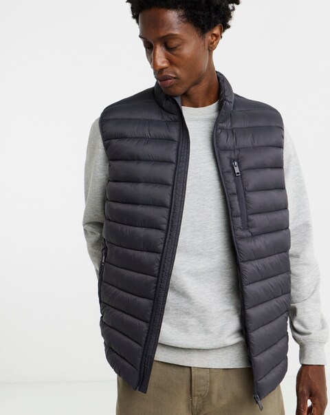 New In - Charcoal Lightweight Padded Gilet