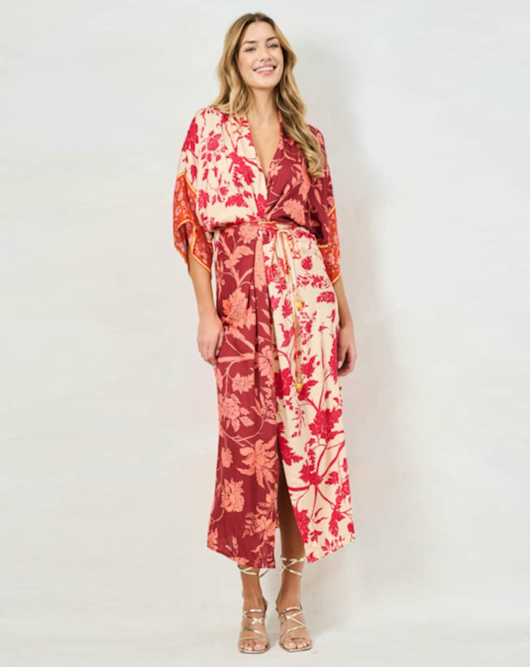 fashion dress drawing design Printed Sleeveless Dress – Fashion World ZA main image 1