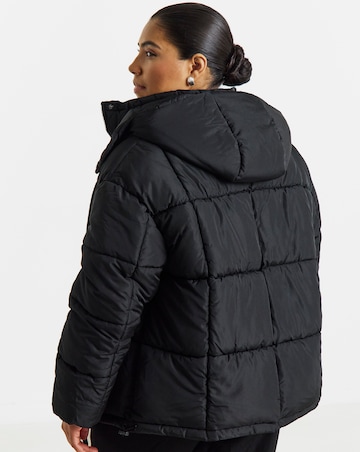 Black Padded Short Coat