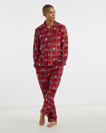 Bear Print Family Pyjamas - Mens