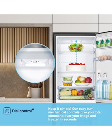 Fridgemaster MC55240EB 174cm 50/50 Fridge Freezer Black
