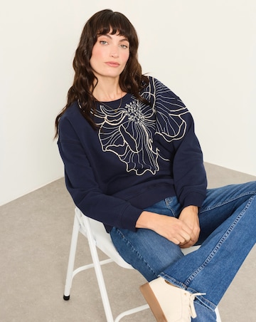 FatFace Emily Embroidered Top
