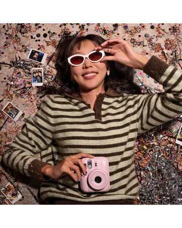 Fujifilm Instax Mini 13 Camera inc Skinny Dip Case & 20 Shot Film - Candy Pink