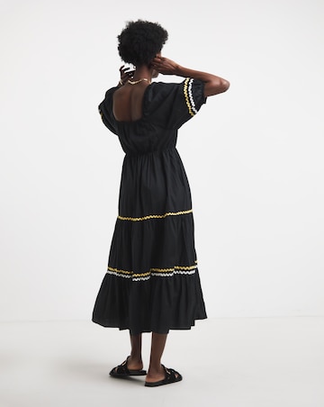 Pure Cotton Tiered Smock Dress