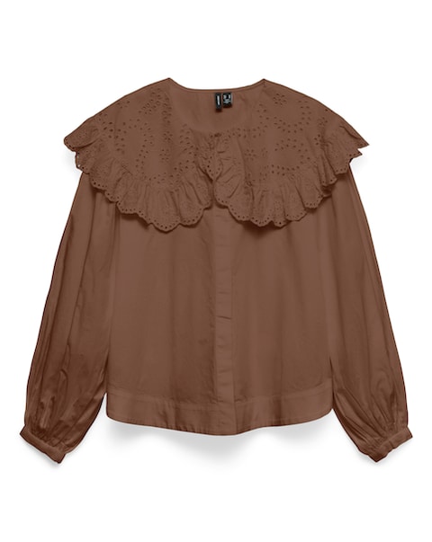 Vero Moda Lilo Collar Woven Blouse