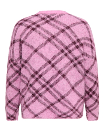 ONLY CHECK PATTERN KNITTED JUMPER