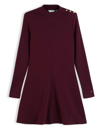 Tommy Hilfiger Cody Fit & Flate Mock Neck Mini Dress