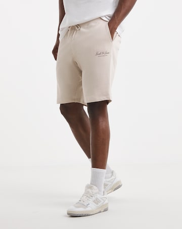 Jack & Jones Gordon Logo Sweat Short - Cream