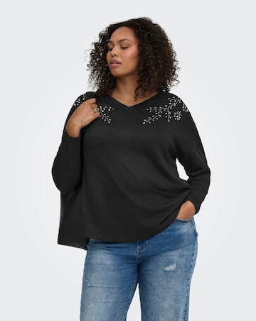 ONLY EMBELLISHED LEAVES TOP
